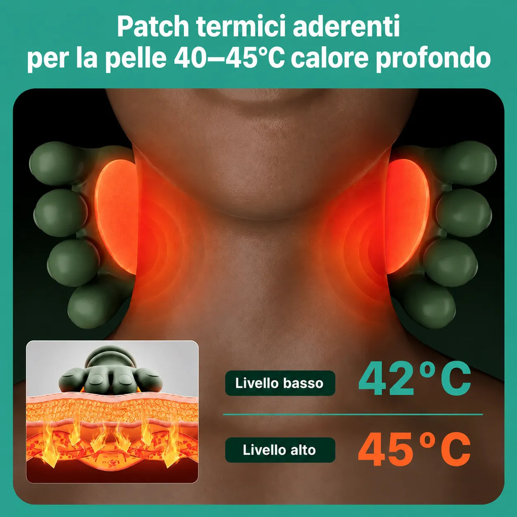 Relivio™ — Massaggiatore Cervicale Shiatsu con Calore
